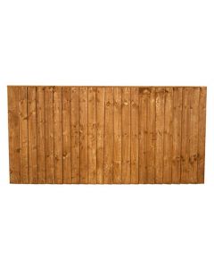 0.9m x 1.83m (3') Brown Treated Featheredge Fence Panel