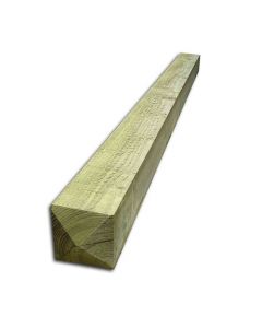 175x175x2400mm Green 4 Way Weather Treated Timber Post