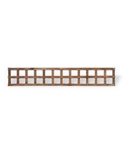 1828x305mm (12") Brown Treated  Square Trellis (L)