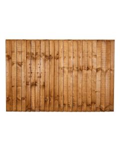 1.2 x 1.83m (4') Brown Treated Featheredge Fence Panel