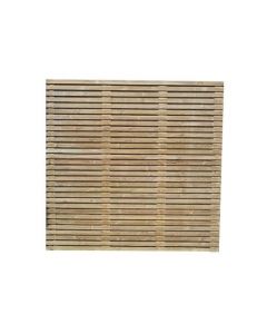 1800x1800mm Contemporary Double Slatted Fence Panel