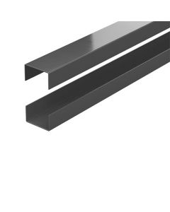 Durapost Rails For Urban Slatted Composite Panel (Pk2) Anthracite Grey