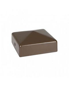 Durapost Sepia Brown Post Cap with Bracket 75x75mm