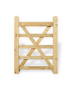 Forester 3' Wide Green Softwood Treated 5 Bar PAR Gate Universal