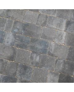 Pavestone Pavesett Tumbled Block Paving - Silver (150 x 150 x 50mm)