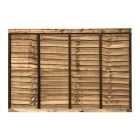 1.2m x 1.83m (4') Brown Treated Lap Fence Panel