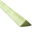 3.0m Green Arris Rail Plain Ends Ex 75x75mm