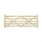 Forester 12' Wide Green Softwood Treated 5 Bar PAR Gate Universal